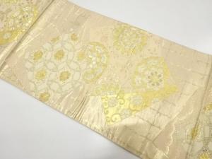 色紙華円文織り出し　袋帯